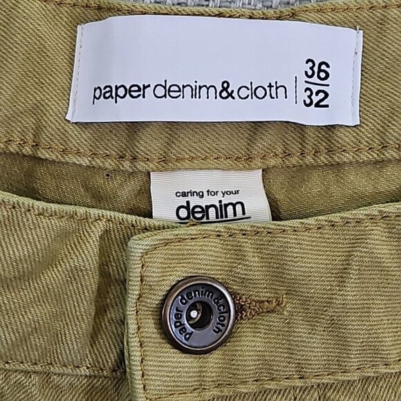 Paper Cloth & Denim Men’s Carpenter Jeans 36 x 32 Relaxed Tapered Beige Y2K - Picture 13 of 16